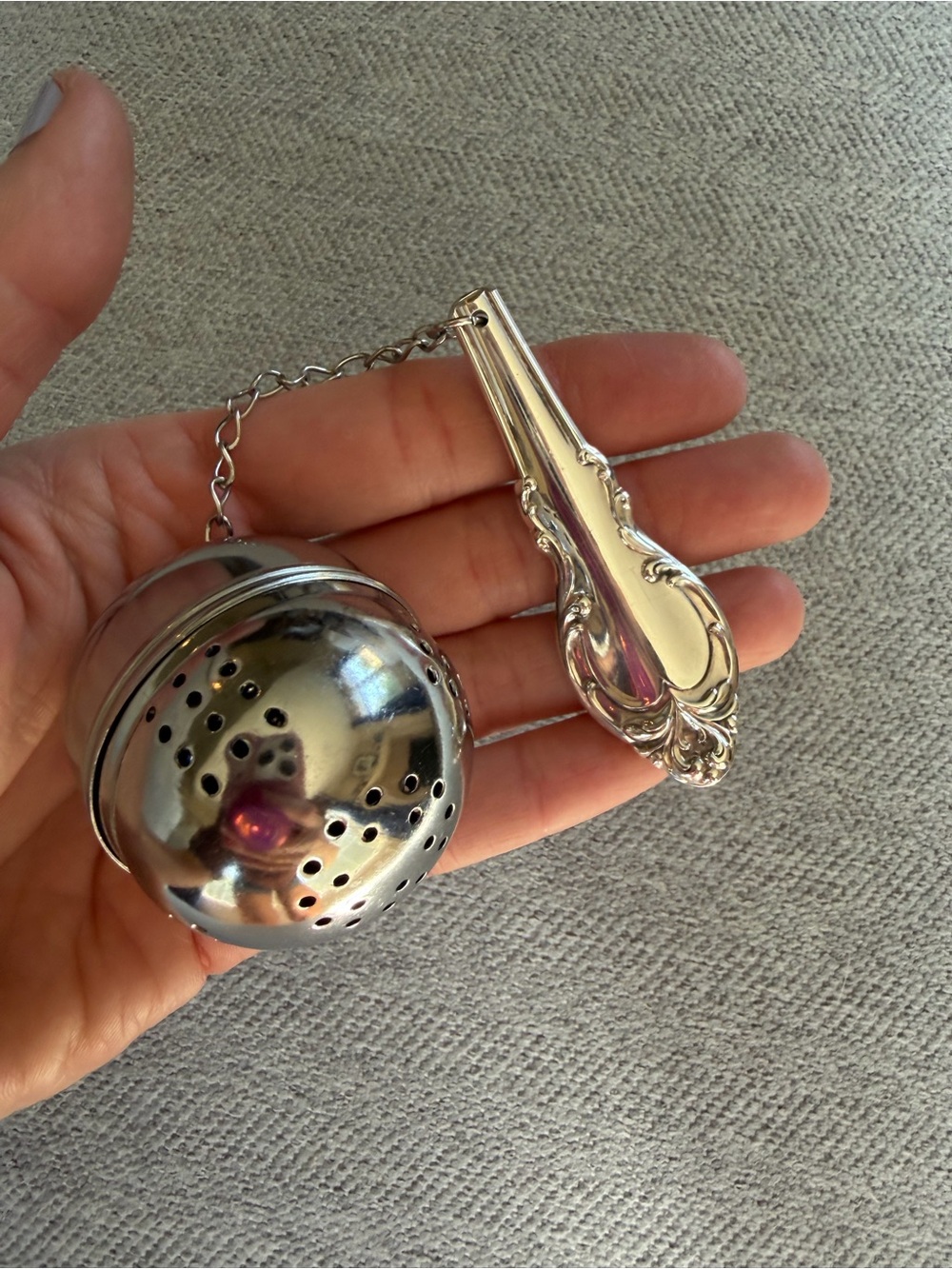 Upcycled Silverware Tea Infuser - Picture 5 of 5